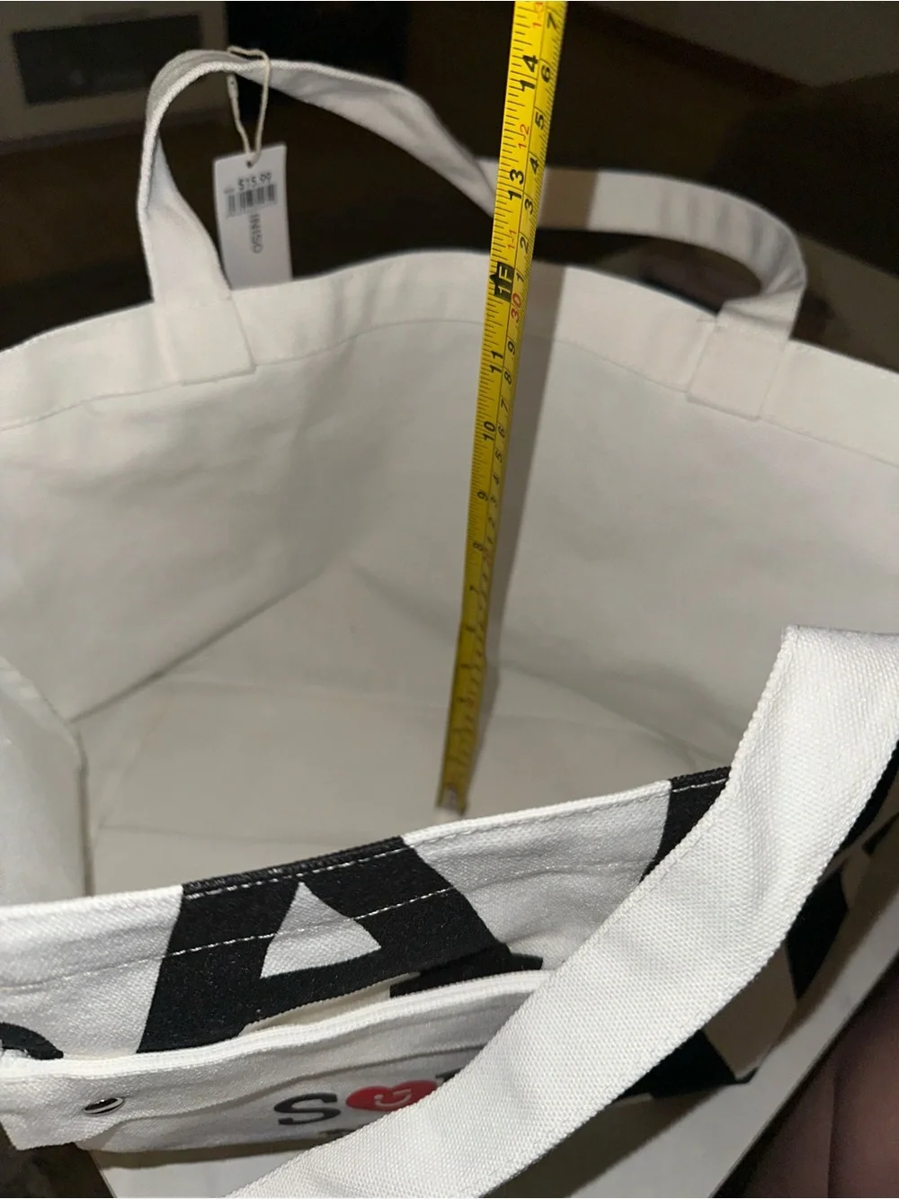 Miniso San Francisco white Canvas Tote Bag